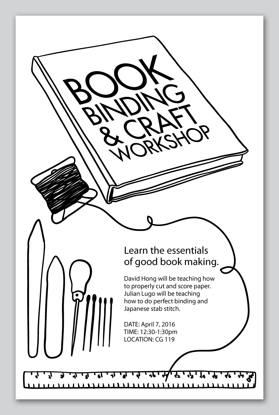 Second Book Binding Event Poster