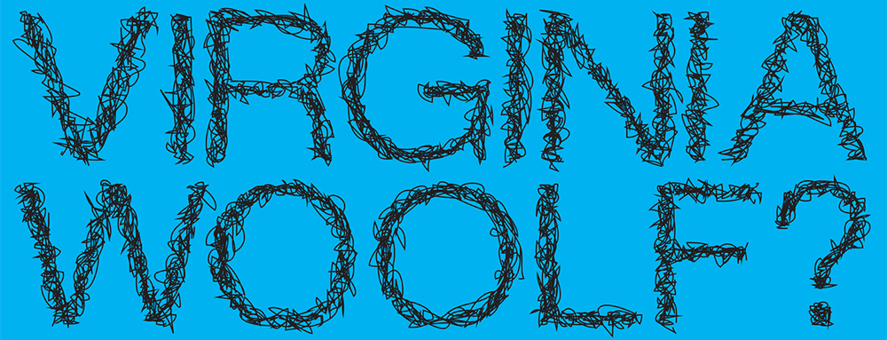 Close-up of the Type on Virginia Woolf Poster